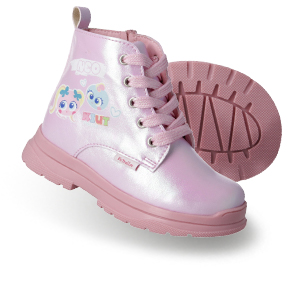 Tenis Botin Rosa Neonatos