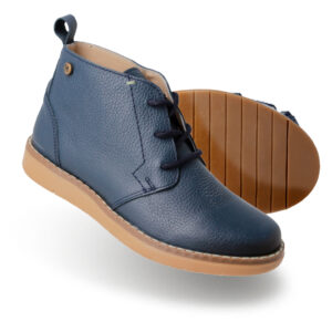 Botín Niño Tipo Casual con Agujeta, Azul/Negro