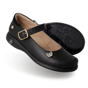 Zapato Mary Jane Karsten Niña, Negro Escolar