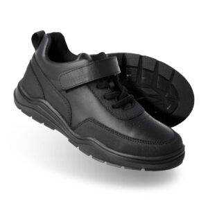 Tenis Escolar Negro para Niño Karsten con Velcro | Modelo School