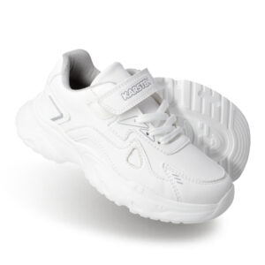 Tenis Escolar Karsten Urban Blanco con Velcro