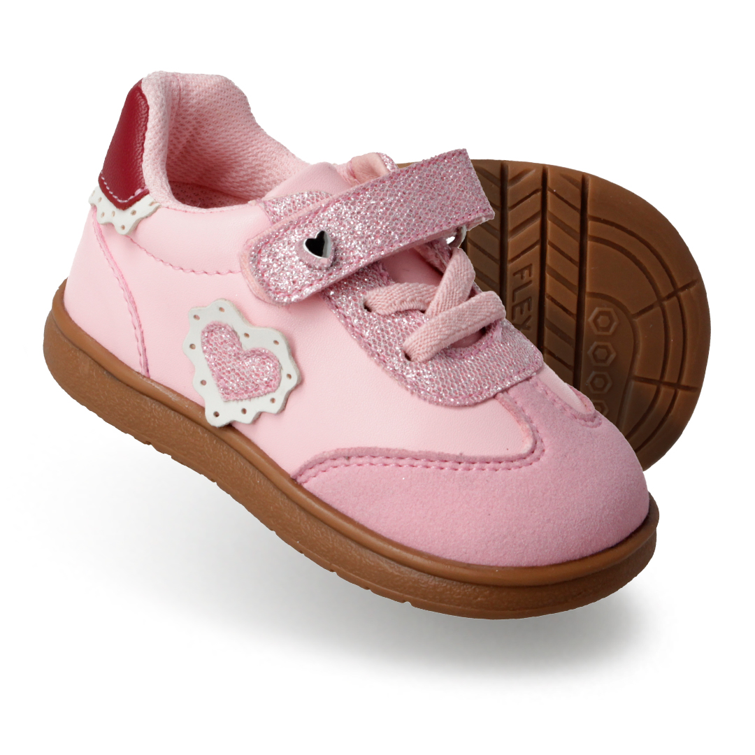 Tenis Karsten Latido Rosa con Brillos para Niña